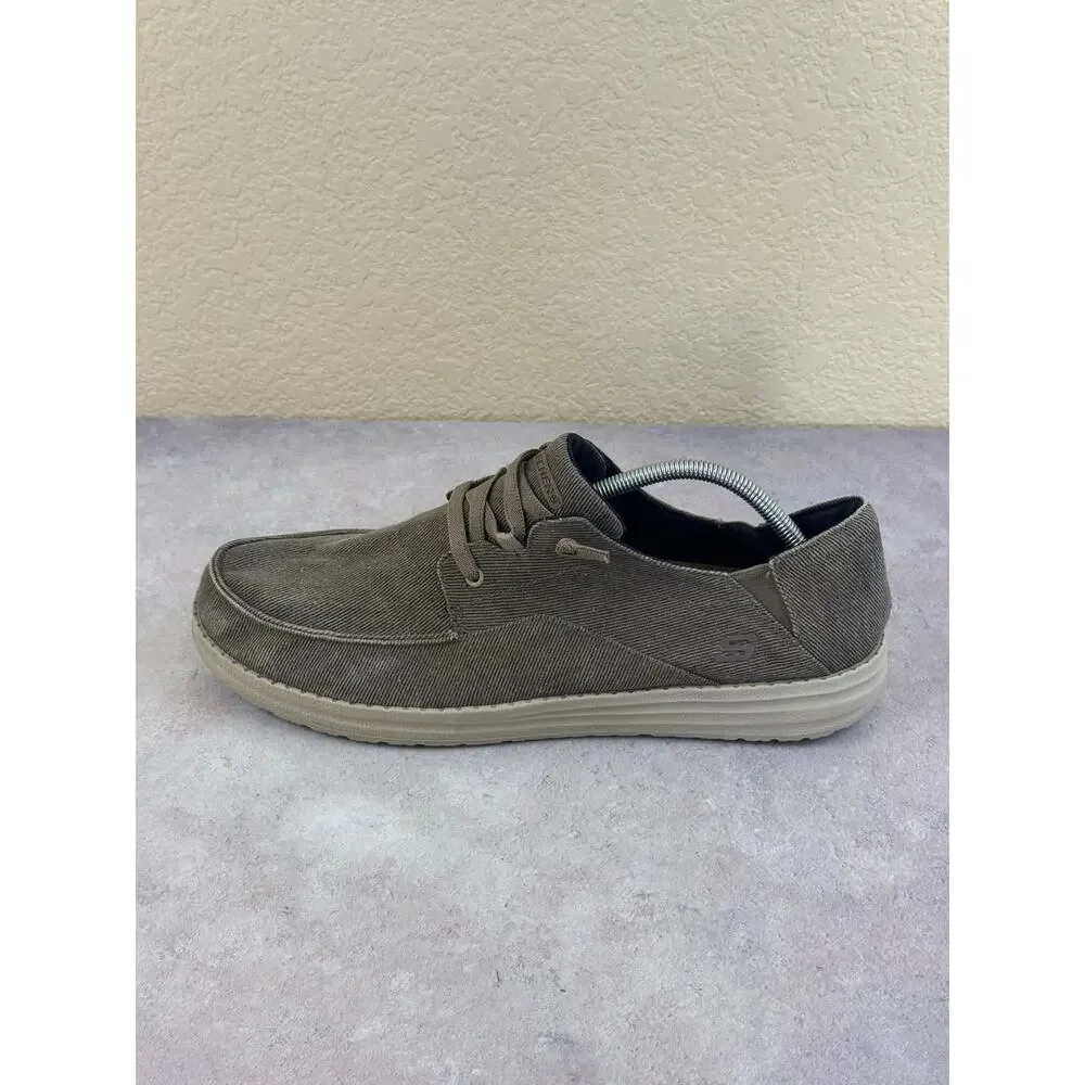 Skechers Melson Volgo 66384 Men's Size 13 Classic Fit Slip-On Shoes Brown